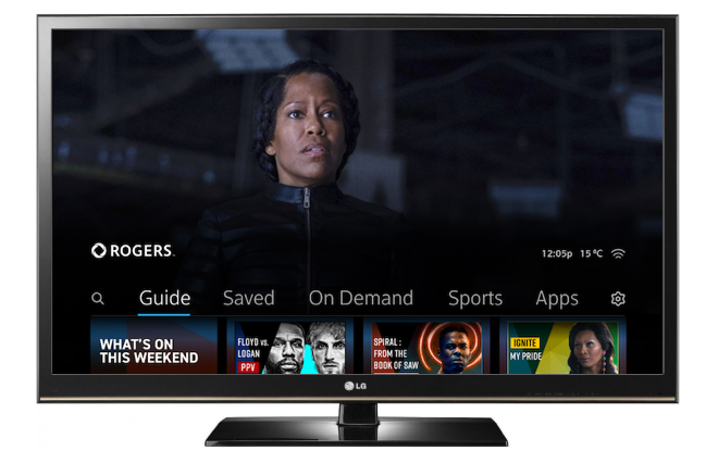 Ignite TV Main Menu with Promotions