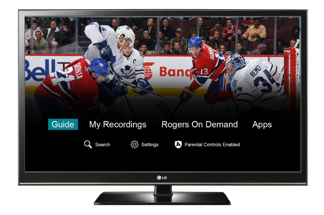 Rogers NextBox TV Menu